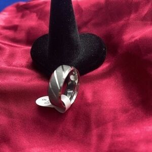 Men Wedding‎ Band Ring Line Groove Brush Male Style Design from sizes 7…